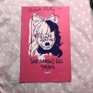 Signed Melanie Martinez poster Detroit MI crybaby